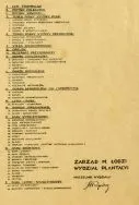 Park im. Piłsudskiego. Plan Parku Ludowego - legenda, 1930 r. [Zbi&oacute;r kartograficzny Archiwum Państwowego w Łodzi, sygn. 642]