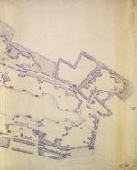Park 1-go Maja. Projekt kąpieliska w parku, 1944 r. (2) [Zbi&oacute;r kartograficzny Archiwum Państwowego w Łodzi, sygn. 98/6]