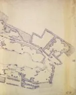 Park 1-go Maja. Projekt kąpieliska w parku, 1944 r. (2) [Zbi&oacute;r kartograficzny Archiwum Państwowego w Łodzi, sygn. 98/6]