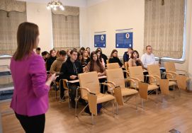 Zajęcia dla student&oacute;w w APŁ, fot. A. Cuper.