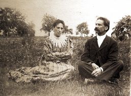&oacute;zef Wajnikonis z żoną Marią Wiktorią z Ancewicz&oacute;w &ndash; przed 1906 