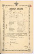 Świadectwo maturalne Romana Wajnikonisa z 5.06.1908, - APŁ, Gimnazjum Męskie w Piotrkowie