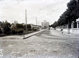 Dworzec Kaliski w Łodzi, 1936 r. Archiwum Włodzimierza Pfeiffera (księgarza i fotografa ł&oacute;dzkiego)