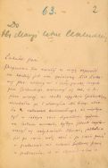 List Henryka Sienkiewicza do Marii Walewskiej, 1893 r. Archiwum Kazimierza Walewskiego z Tubądzina (Archiwum rodziny Walewskich). - List nr 2