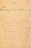 List Henryka Sienkiewicza do Marii Walewskiej, 1893 r. Archiwum Kazimierza Walewskiego z Tubądzina (Archiwum rodziny Walewskich). - List nr 2