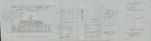 Projekt budynku lecznicy dla zwierząt przy Szosie Milscha 14, 1894 r. Rząd Gubernialny Piotrkowski