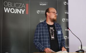 Piotr Czekaj, kustosz APŁ, fot. M. Dybalski.