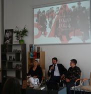 Spotkanie autorskie dotyczące publikacji &bdquo;Przełożony Starszeństwa Żyd&oacute;w w Łodzi w latach 1939-1944. Procesy archiwotw&oacute;rcze&rdquo;, fot. A. Kaniewska.