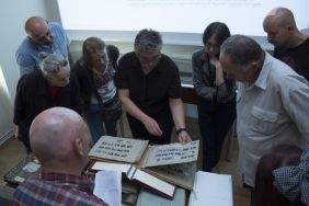 Prezentacja dokument&oacute;w z getta ł&oacute;dzkiego w APŁ, fot. Szymon Dula.