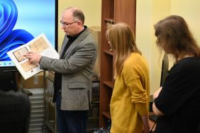 Wycieczka student&oacute;w Historii Sztuki Uniwersytetu Ł&oacute;dzkiego w APŁ, fot. M. Dybalski.