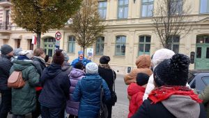 Spacer z okazji 11 listopada &bdquo;Śladami kobiet Niepodległej&rdquo;, fot. Anna Kaniewska.