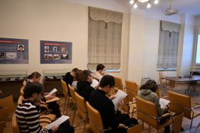 Zajęcia dla student&oacute;w Wydziału Prawa i Administracji UŁ, fot. Mateusz Lisiecki.
