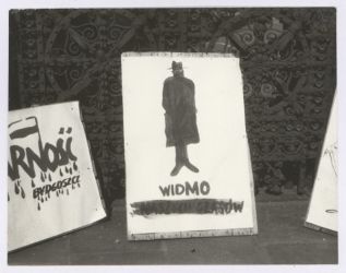 Ł&oacute;dzki Strajk Ostrzegawczy w ZPB im J. Marchlewskiego ul. Ogrodowa 29.03.1981 zdj. R.Kasprowicz