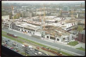 Budowa Galerii Ł&oacute;dzkiej 2001 zdj. A. Wach