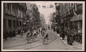 Wyścig Pokoju w Łodzi przełom lat 40-tych i 50 tych XX w. zdj. W. Kraska