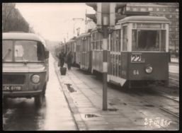Ł&oacute;dzkie tramwaje 27.03.1981 zdj. W.Kraska