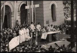 Uroczystości 3-go maja na Placu Wolności  1981 zdj. W. Kraska