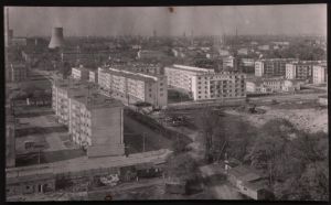 Budowa Osiedla Rokicie lata 60-te XX w. zdj. W. Kraska