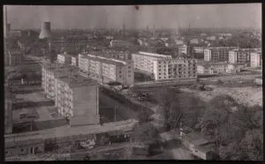 Budowa Osiedla Rokicie lata 60-te XX w. zdj. W. Kraska