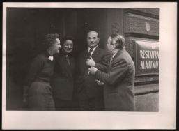 Wizyta Jana Kiepury w Łodzi 1958 zdj. W. Kraska 