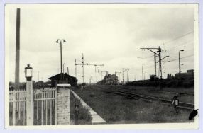 Dworzec Ł&oacute;dź-Chojny czerwiec 1975 zdj. R.Kasprowicz