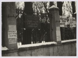 Strajk student&oacute;w ł&oacute;dzkich, Instytut Historii Uniwersytetu Ł&oacute;dzkiego ul. Buczka 27 14.02.1981 zdj. R.Kasprowicz