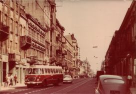 Ul. Piotrkowska między Zieloną a Więckowskiego, 1968 r.