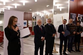 Prezentacja prac konkursowych na nową siedzibę APŁ, fot. Oliwia Nowacka.