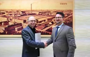 St. kustosz Tomasz Walkiewicz i Dyrektor APŁ Bartosz G&oacute;recki, fot. M. Lisiecki.