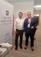 Dyrektor APŁ Bartosz G&oacute;recki oraz Dyrektor Biblioteki UŁ Tomasz Piestrzyński, fot. Anna Kaniewska.