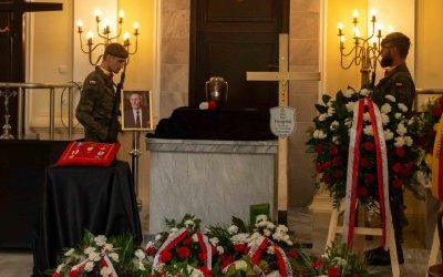 Uroczystość pogrzebowa porucznika J&oacute;zefa Przedpełskiego ps. &bdquo;Sławek&rdquo; (1)