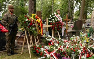 Uroczystość pogrzebowa porucznika J&oacute;zefa Przedpełskiego ps. &bdquo;Sławek&rdquo; (4)