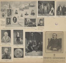 Fotografie przedstawiające Henryka Sienkiewicza, jego rodzinę i przyjaci&oacute;ł.