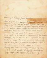 List Henryka Sienkiewicza do p. Bolesława (nazwisko nieznane) dotyczący zamiaru wykorzystania przez diwę operową Marcellę sztuki pisarza pt. &bdquo;Na jedną kartę&rdquo; podczas jej benefisu, b.d.