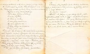 Tekst przem&oacute;wienia Henryka Sienkiewicza ułożonego na okoliczność odsłonięcia pomnika Juliusza Słowackiego w Miłosławiu w dniu 14 września 1899 r.