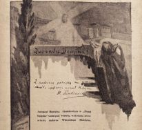 Autograf  Henryka Sienkiwicza w &bdquo;Złotej Księdze&rdquo; Towarzystwa Śpiewaczego &bdquo;Lutnia&rdquo;, złożony przez pisarza podczas drugiej wizyty w Łodzi w styczniu 1904 r. 