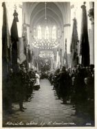 Nabożeństwo żałobne za duszę Henryka Sienkiewicza w kościele św. Stanisława Kostki w Łodzi, 25 listopada 1916 r.