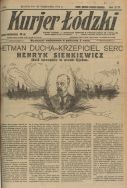 Ł&oacute;dzka prasa o Henryku Sienkiewiczu w związku ze sprowadzeniem jego ciała z Vevey w Szwajcarii do ojczyzny w 1924 r.