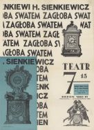Afisz przedstawienia &bdquo;Zagłoba swatem&rdquo;, wystawionego 23 października 1960 r. przez Państwowy Teatr 7.15 w Łodzi. 