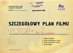 Szczeg&oacute;łowy plan filmu &bdquo;Potop&rdquo; z 1974 roku w reżyserii Jerzego Hoffmana. 