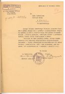 Pismo Zarządu Związku Zawodowego Polskich Artyst&oacute;w Plastyk&oacute;w do Sądu Grodzkiego w Łodzi o przyspieszenie terminu sprawy rehabilitacyjnej Władysława Strzemińskiego,1946 r.
