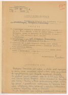Wniosek wiceprokuratora Sądu Okręgowego w Łodzi o zakończenie postępowania przeciwko Władysławowi Strzemińskiemu,1946 r.
