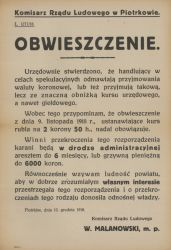 APŁ, Zbiór druków i pism ulotnych, sygn. 1277 APŁ, Zbiór druków i pism ulotnych, sygn. 1277